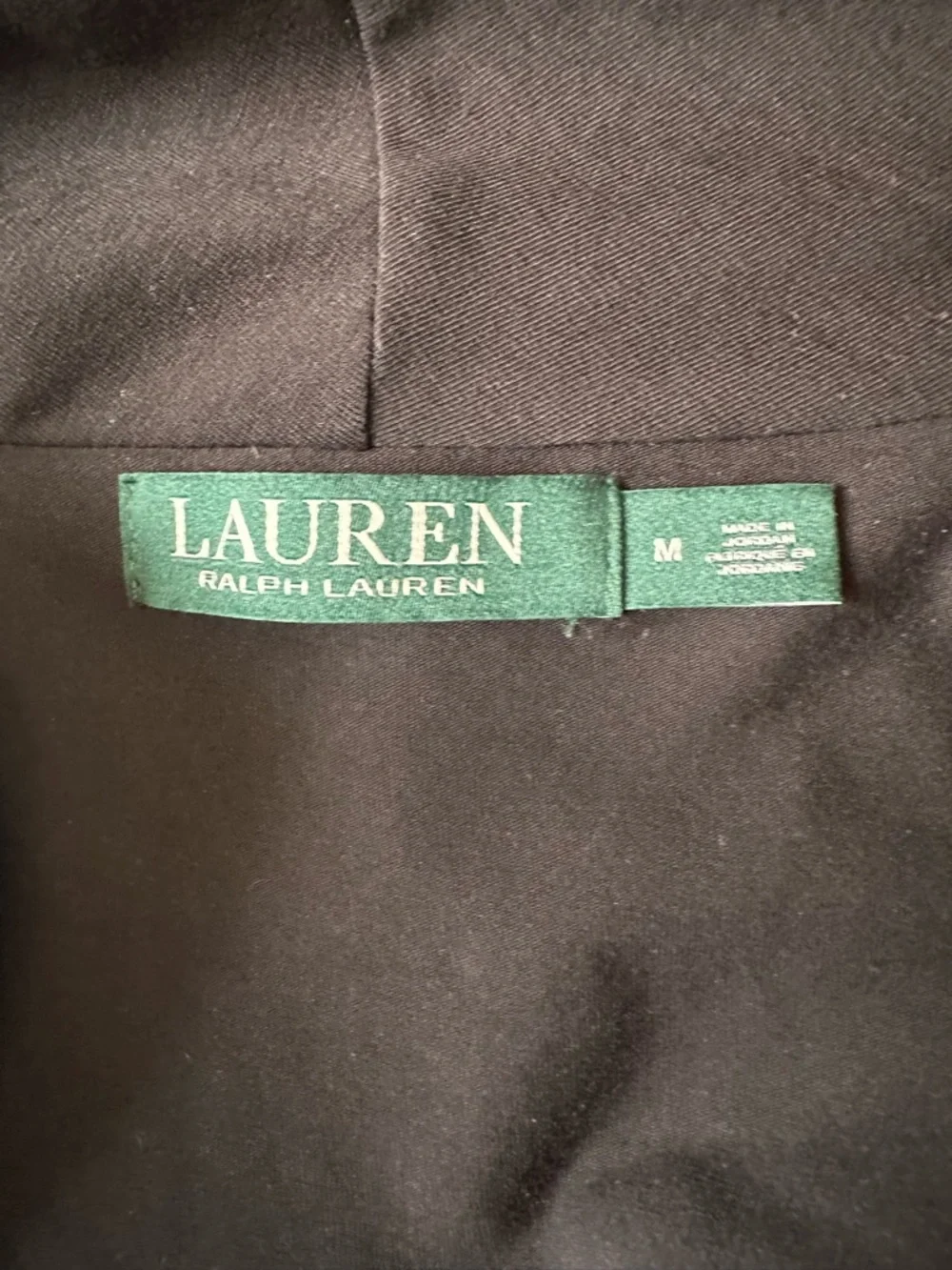 Lauren Ralph Lauren Black Wrap Dress Buckle Detail Long Sleeve Midi - Picture 6 of 6